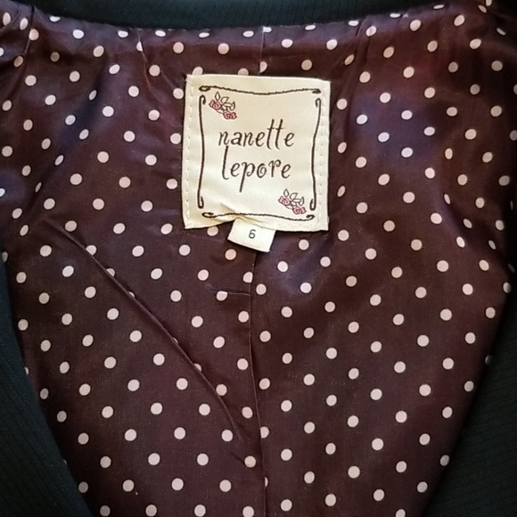 Nanette Lepore navy sailor jacket blazer sz 6 - Picture 3 of 8